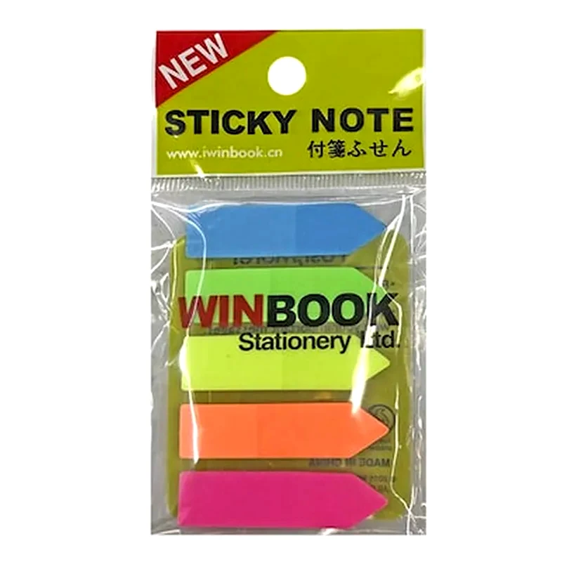JUSTNOTE Αυτοκόλλητοι Σελιδοδείκτες Justnote 12x44 mm (25 Φύλλων - 5 Τεμάχια)