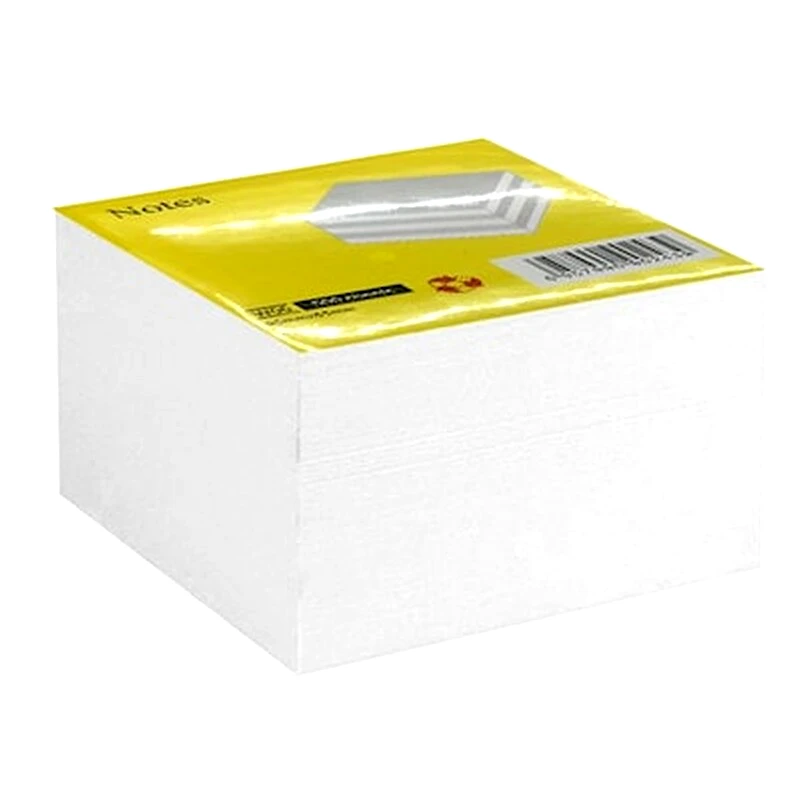 JUSTNOTE Κύβος Σημειώσεων Justnote 85x85 mm Λευκό (500 Φύλλων - 1 Τεμάχιο)