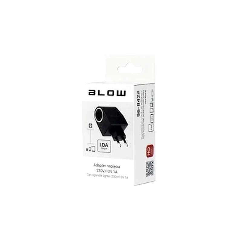 OEM Φορτιστής Πρίζας Blow Power Car To Travel 230v-12v 1A Usb - Black