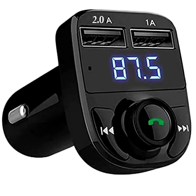 OEM Car X8 Fm Transmitter, 2 Usb Φορτιστής Αυτοκινήτου, Hands Free - Wireless Bluetooth