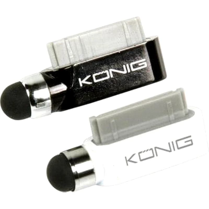 KONIG Γραφίδα Αφής Konig Cs2 Styla 100 2τμχ - Λευκό/Μαύρο