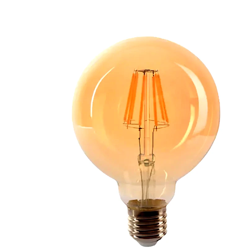 E-DAMIANAKIS Λαμπτήρας LED Filament Vito E27 G95 8w 2700K - Θερμό Λευκό