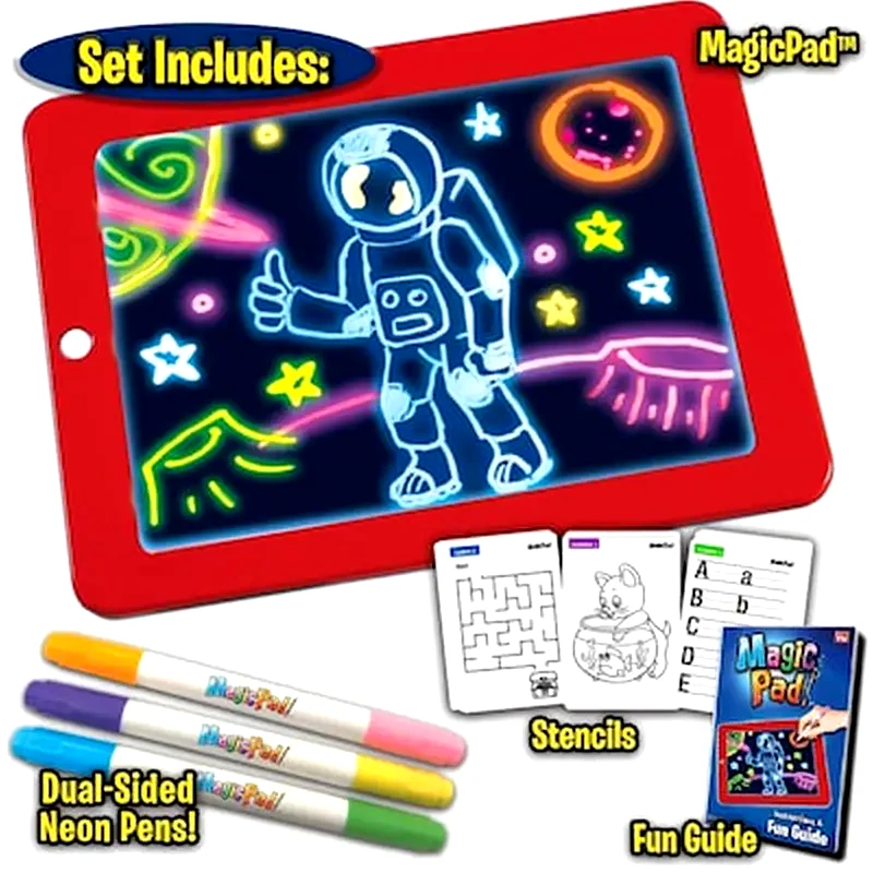 OEM Φορητό Τάμπλετ Ζωγραφικής - Magic Sketchpad Με Φωσφορίζοντα Χρώματα