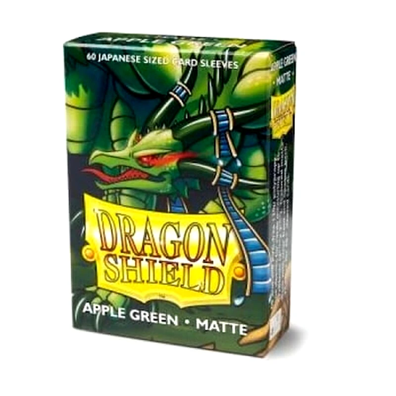 DRAGON SHIELD Ygo Dragon Shield Sleeves Japanese Small Size - Matte Apple Green (box Of 60)