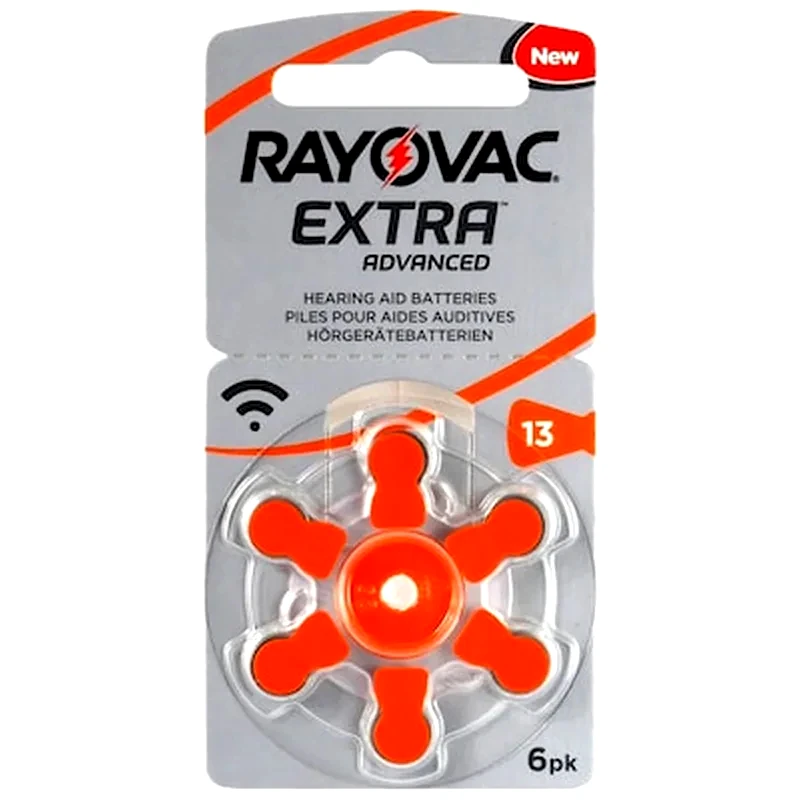 E-DAMIANAKIS Rayovac Extra Advanced Μπαταρίες Ακουστικών Βαρηκοΐας 1,45v Pr48 13 Blister 6 Τεμαχίων