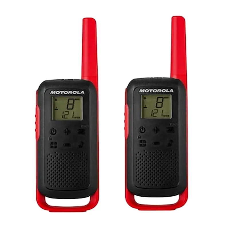 MOTOROLA WALKIE TALKIE MOT.T62 8CH.8KM.RED KIT2