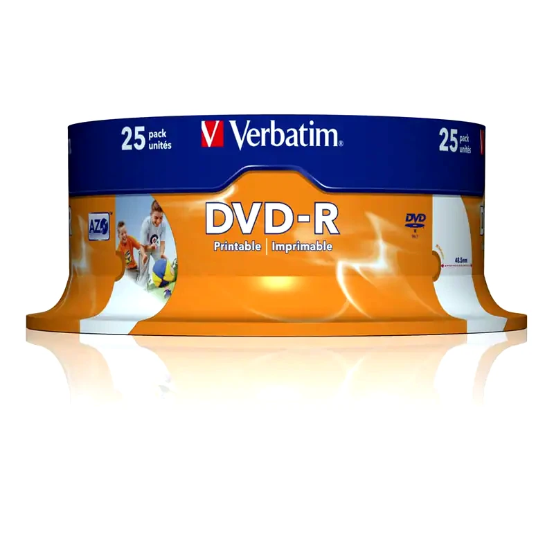 Δίσκοι CD/DVD Verbatim DVD-R 4.7GB 25τμχ
