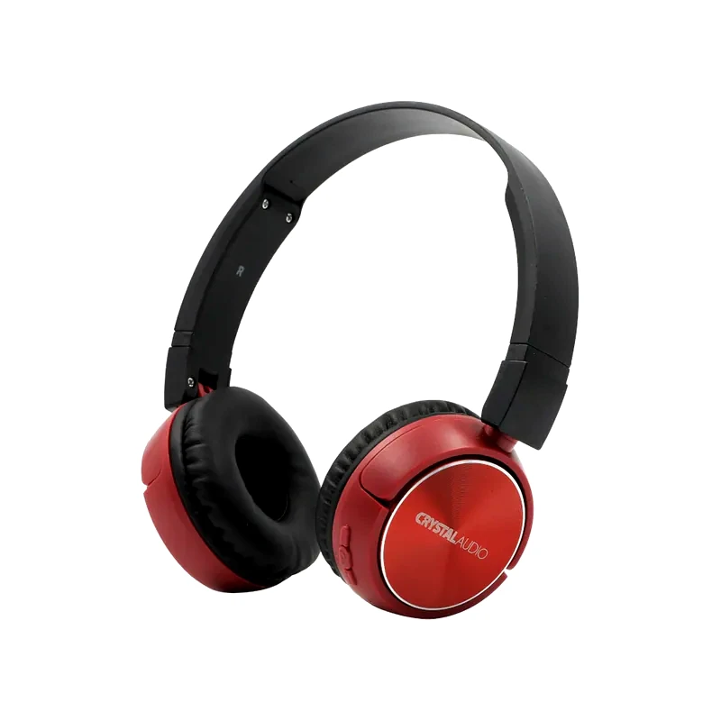 CRYSTAL AUDIO Crystal Audio BT4 Ασύρματα Ακουστικά Κεφαλής - Κόκκινο