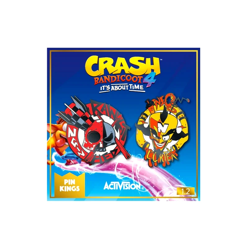 NUMSKULL Σετ Καρφίτσα Numskull Crash Bandicoot King 1.2 - Cortex Dr. N. Gin