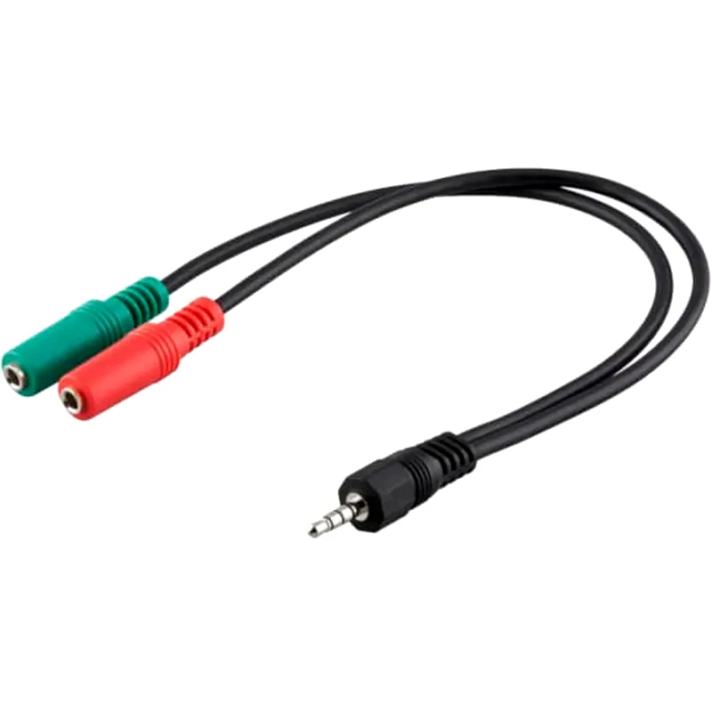 GOOBAY Καλώδιο Ήχου Goobay 3.5mm jack male σε 2x 3.5mm jack female - 0.3m