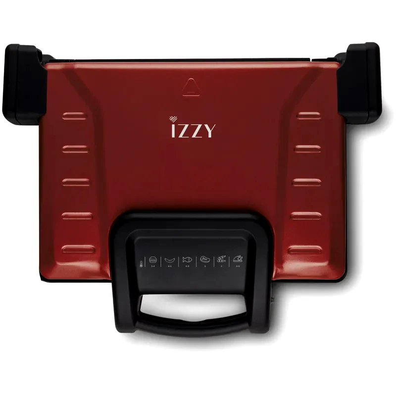 IZZY IZZY FAMILY GRILL CERAMIC 2100W Κόκκινη Τοστιέρα - Γκριλιέρα