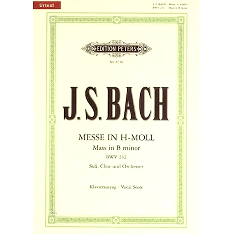 EDITION PETERS Βιβλίο Για Φωνητικά Edition Peters Johann Sebastian Bach - Mass In B Minor
