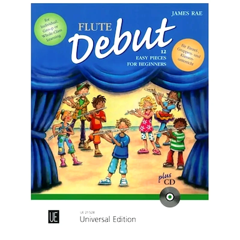UNIVERSAL EDITION Βιβλίο Για Φλάουτο Universal Edition James Rae - Flute Debut With Cd