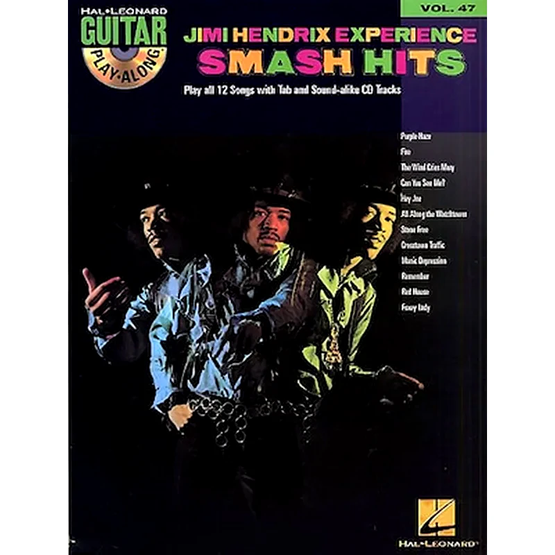 HAL LEONARD Βιβλίο Για Ηλεκτρική Κιθάρα Hal Leonard Gpa - Jimi Hendrix Experience Smash Hits (book - Cd), Vol.47