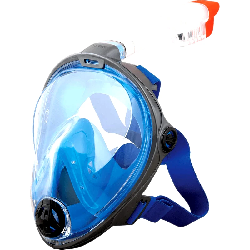 SALVAS Μάσκα Θαλάσσης για Ενήλικες Escape Full Face L-XL 52291 από Σιλικόνη - Μπλε