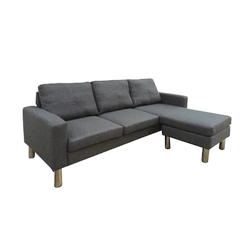 WOODWELL Γωνιακός Καναπές Woodwell Reverse Ε9695.2 197x131cm - Ανοιχτό Γκρι
