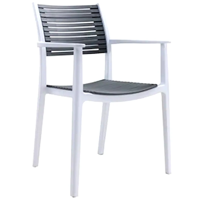 WOODWELL Πολυθρόνα Woodwell Akron Pp C55101 58x54x86cm - Λευκή