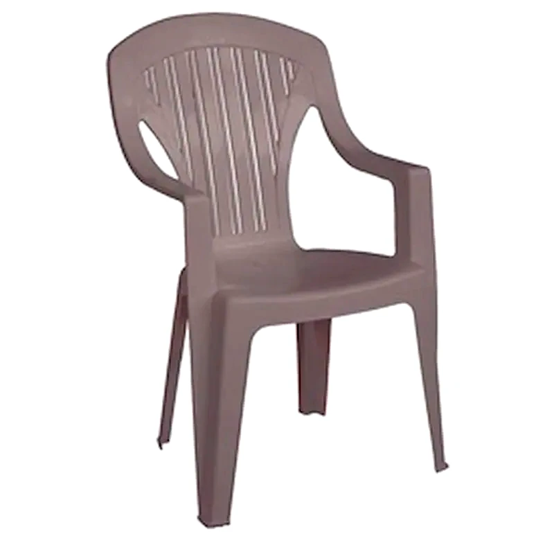 Πολυθρόνα Woodwell Στοιβαζόμενη Πλαστική Tropea Tortora C55173 56x58x90cm - Μπεζ φωτογραφία