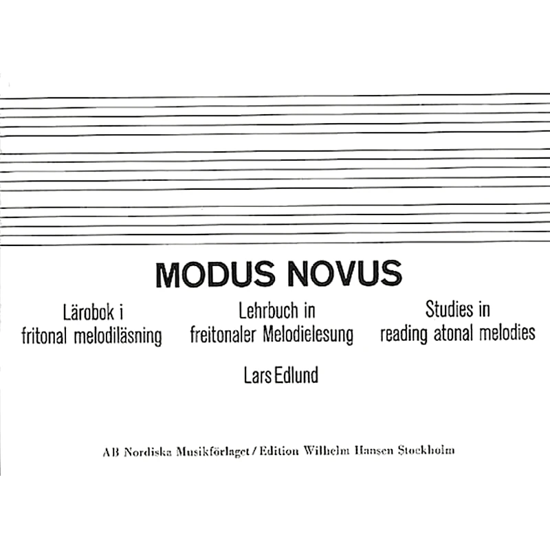 WILHELM HANSEN STOCKHOLM Edlund - Modus Novus
