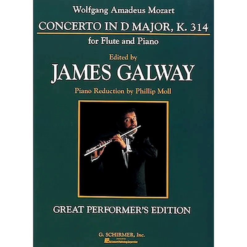 G. SCHIRMER Mozart - Flute Concerto In D Major Kv 314