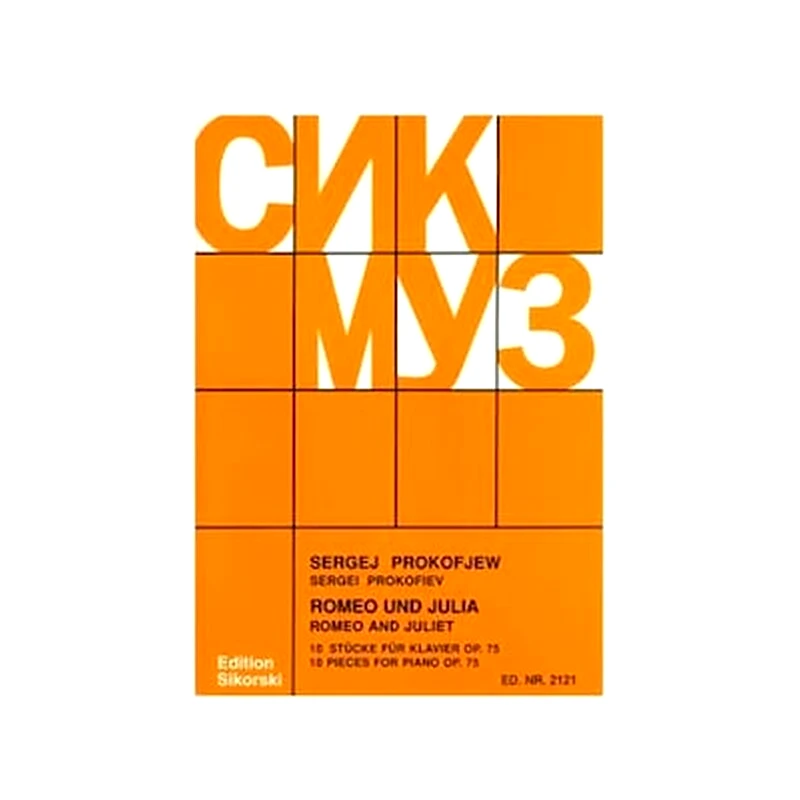 SIKORSKI Prokofiev - Romeo - Juliet, 10 Pieces For Piano, Op.75