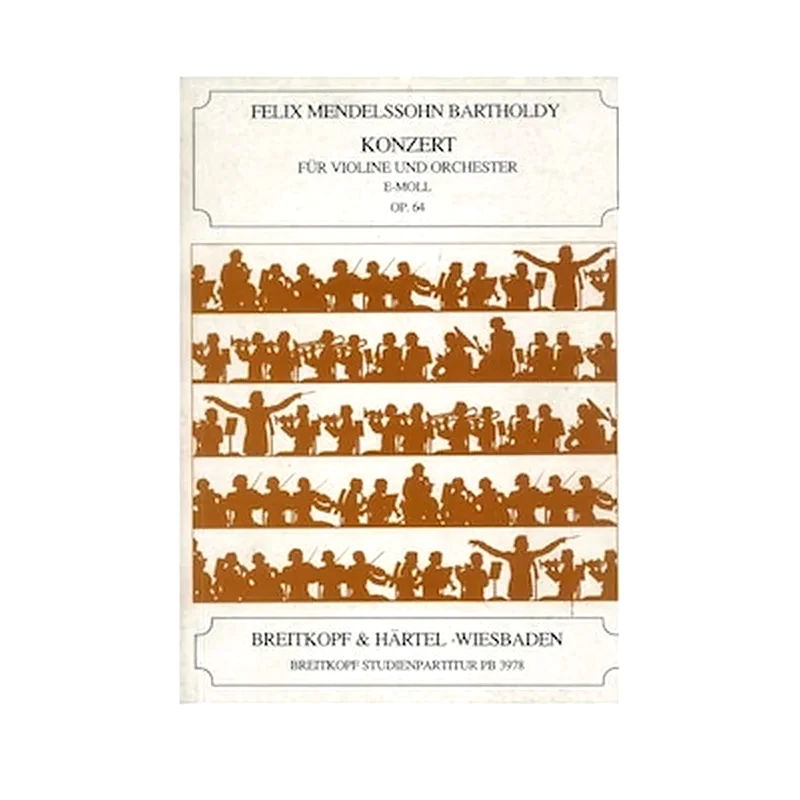 BREITKOPF &amp; HARTEL Mendellssohn - Violin Concerto In E-moll Mwv O Opus 64 [pocket Score]