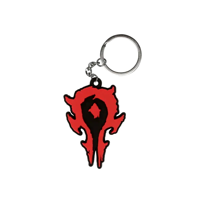 JINX! Μπρελόκ Jinx Warcraft Horde Logo Rubber - Κόκκινο