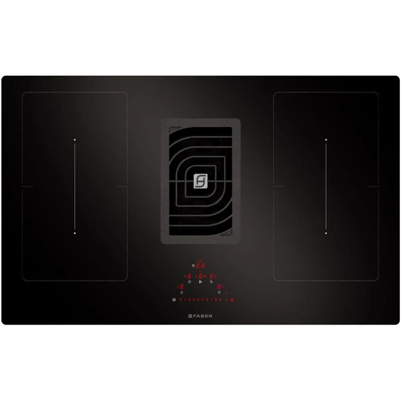 FABER FABER GALILEO Smart Glass A830 83 cm Μαύρo Εστία Επαγωγική Αυτόνομη