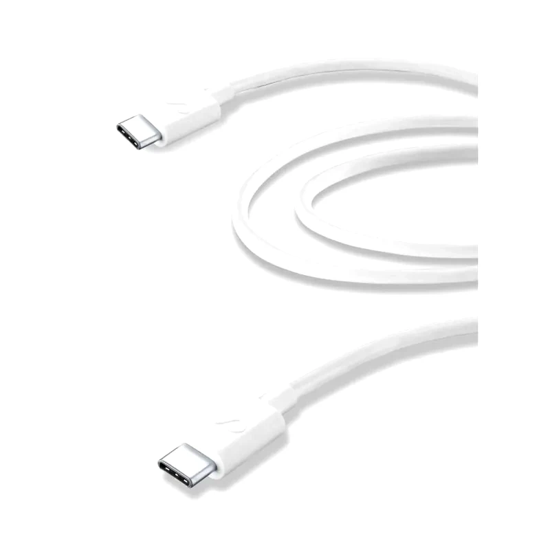 Καλώδιο δεδομένων Cellular Line Usb-C to Usb-C 2m - White