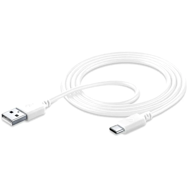Καλώδιο δεδομένων Cellular Line Usb to Usb-C 2m - White