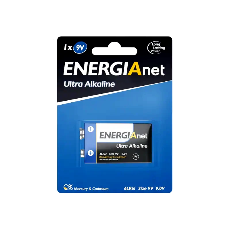 ENERGIANET Μπαταρία Ultra Alcaline Energianet 9V (1 Τεμάχιo)