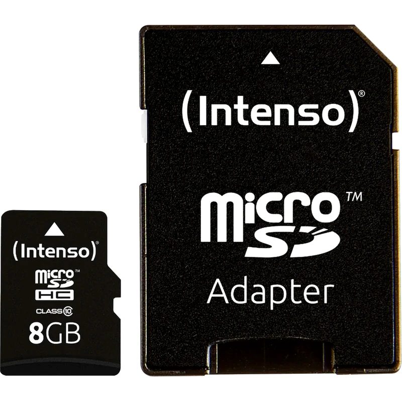 INTENSO Intenso microSDHC 8GB Class 10 High Speed με αντάπτορα