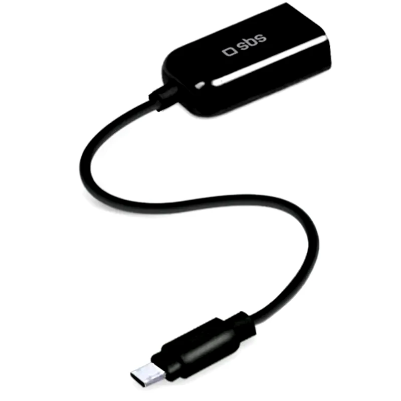 SBS Καλώδιο SBS micro USB Male σε USB-A Female - 0.13m
