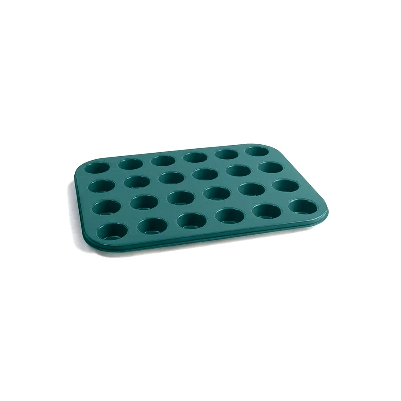 JAMIE OLIVER Φόρμα Ζαχαροπλαστικής Jamie Oliver Αλουμινίου 24 Muffin Cupcakes 35x27x2 cm - Πράσινο