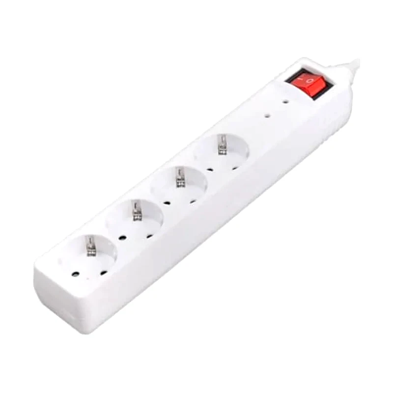 SONORA Πολύπριζο Ασφαλείας Sonora SPSW401 4 Θέσεων 1.5m - Λευκό