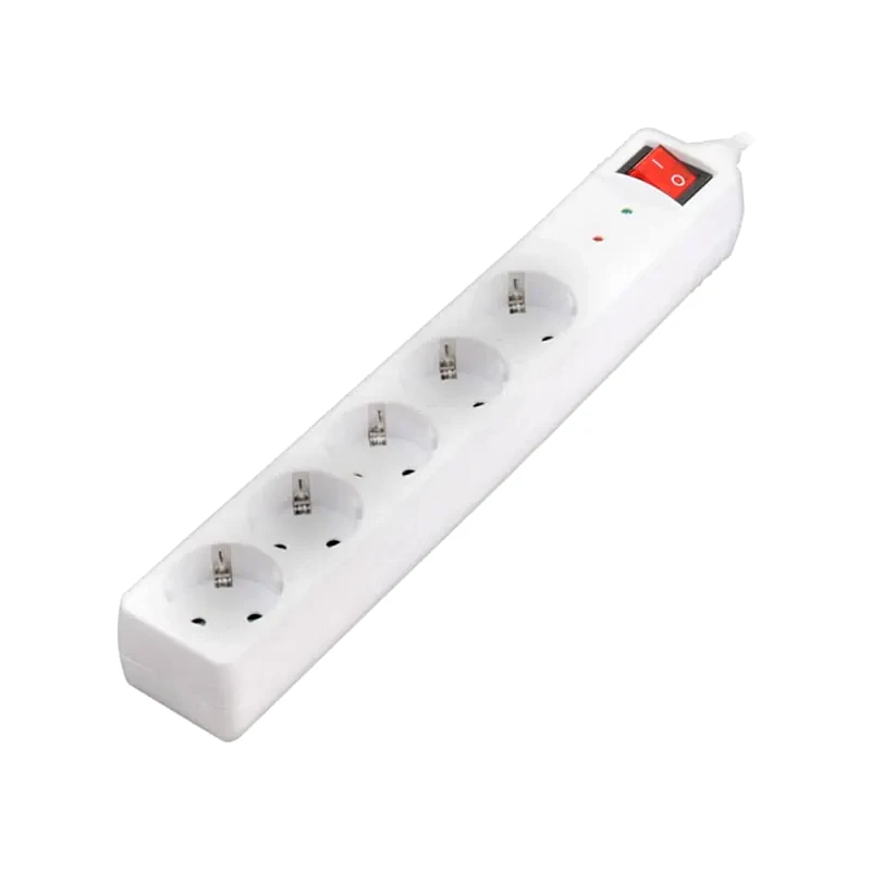 Πολύπριζο Ασφαλείας Sonora SPSW501 5 Θέσεων 1.5m - Λευκό φωτογραφία