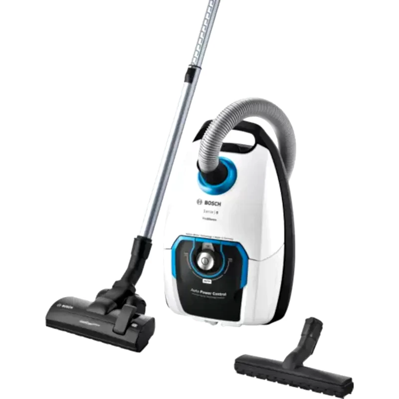 BOSCH BOSCH BGB8SIL1 ProSilence 800 W με Σακούλα 5 L Λευκή Ηλεκτρική Σκούπα