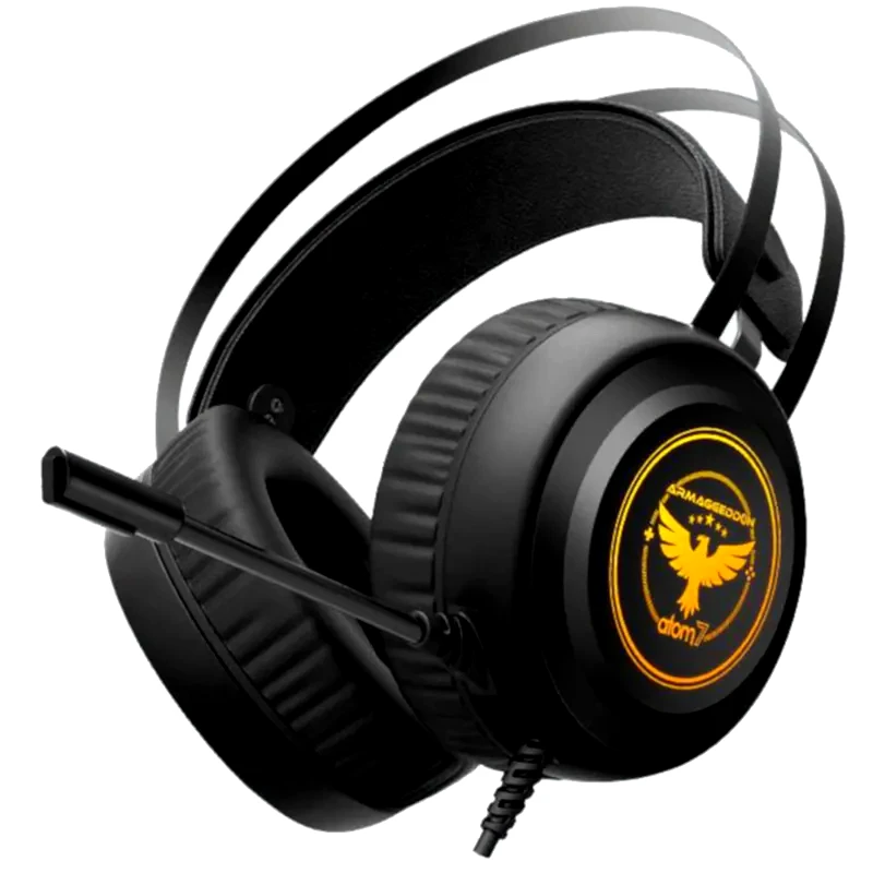 ARMAGGEDDON Ακουστικά Headset Armaggeddon ATOM 7 με Μικρόφωνο - Μαύρο
