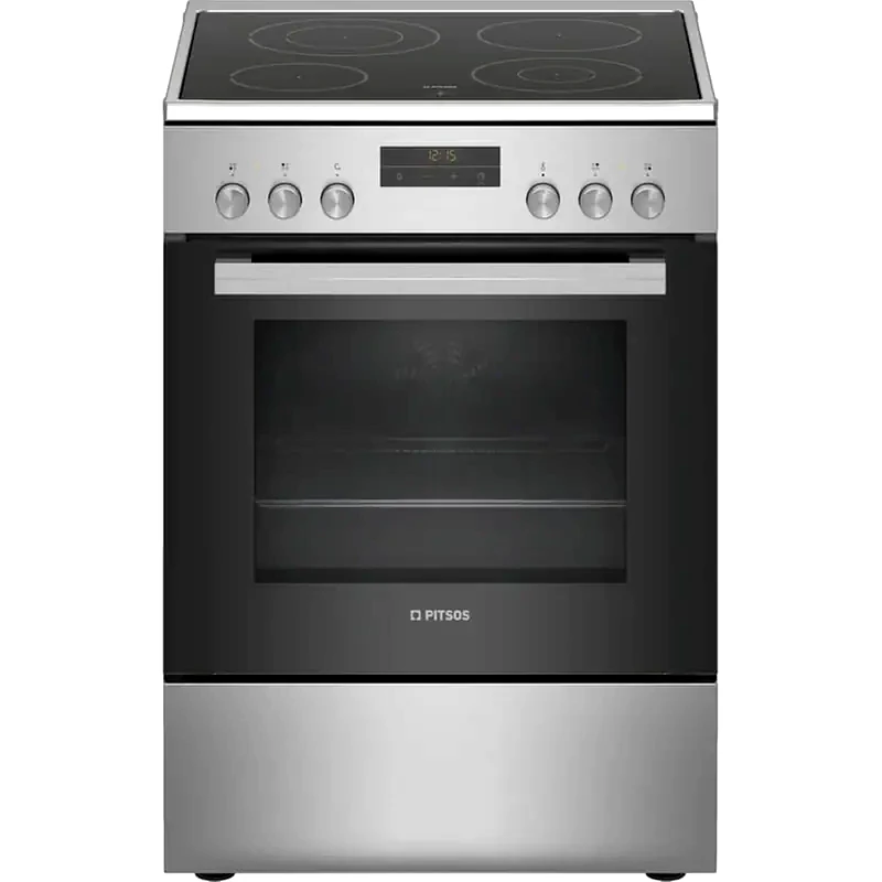 PITSOS PITSOS PHN039350 66 Lt Inox Ηλεκτρική Κουζίνα Κεραμική