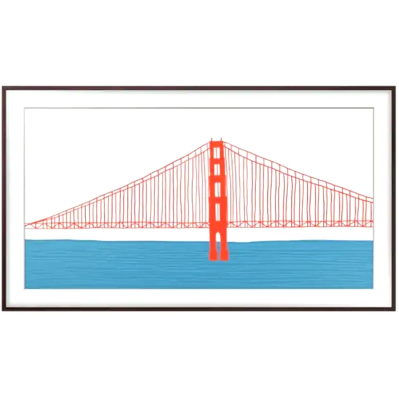SAMSUNG Μαγνητικό Πλαίσιο Τηλεόρασης Samsung The Frame 50 VG-SCFA50BWBXC - Καφέ