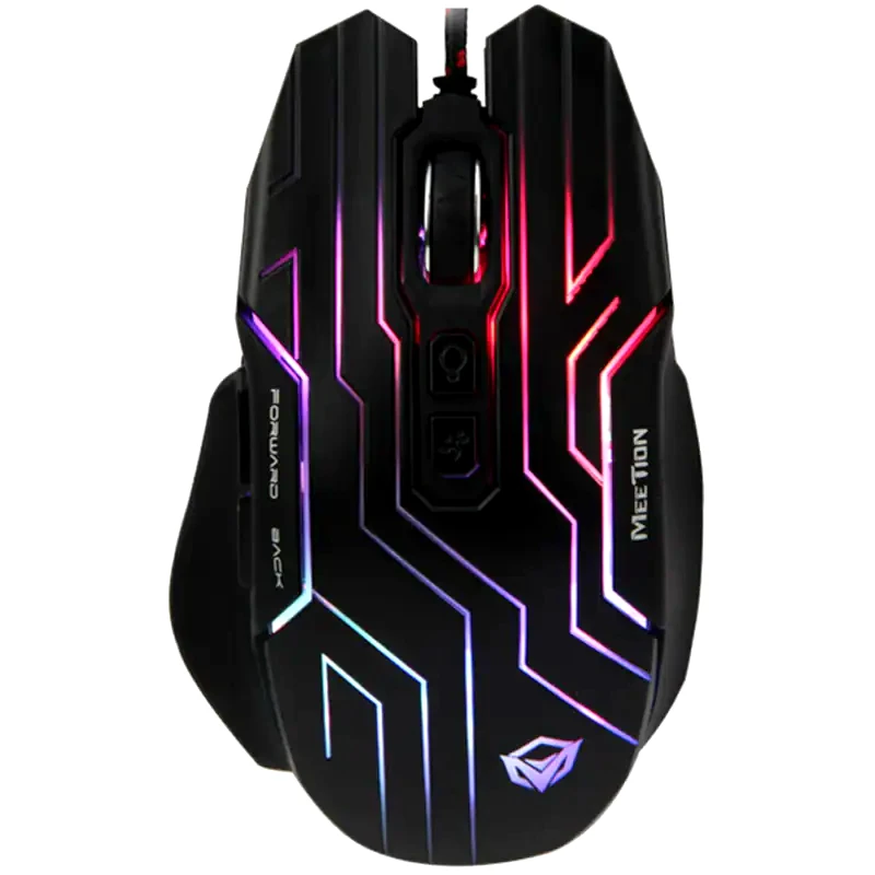MEETION Meetion Gm22 RGB Gaming Ενσύρματο Ποντίκι - Μαύρο