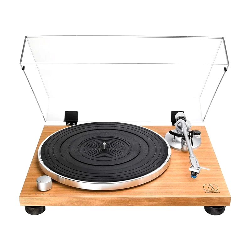AUDIO-TECHNICA Πικάπ Audio-Technica AT-LPW30TK με Ενσωματωμένο Προενισχυτικό Ήχου - Καφέ