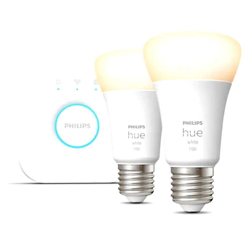 PHILIPS Έξυπνες Λάμπες LED Philips για Ντουί E27 Dimmable 2 Τμχ - Λευκό