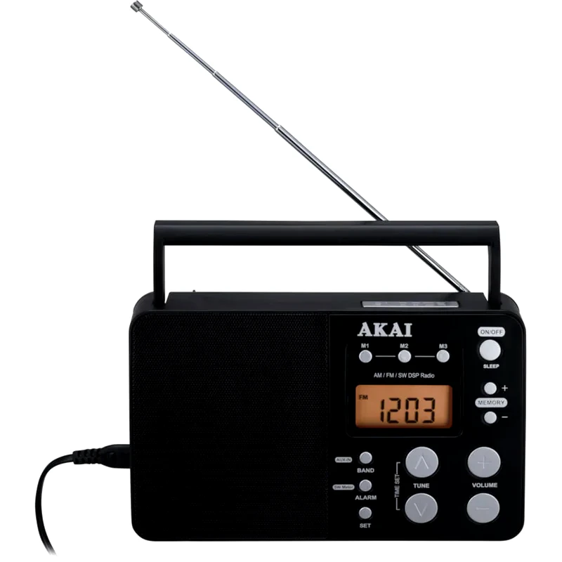 AKAI Ράδιο - Ξυπνητήρι Akai APR-200 - Μαύρο