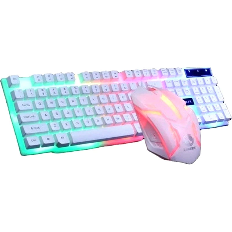 AOAS Aoas M-400 Σετ Gaming Πληκτρολόγιο με RGB φωτισμό Ποντίκι (US)