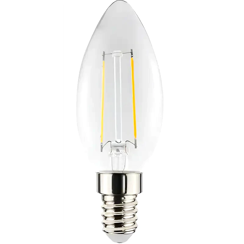 TOSHIBA Λάμπα LED Toshiba Filament C35 E14 4.5W 2700K - Θερμό Λευκό