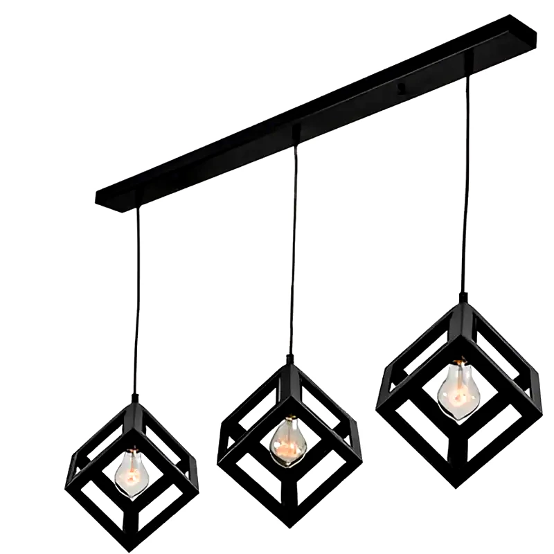 ΧΑΤΖΗΚΟΝΤΙΔΗΣ ΑΕ Κρεμαστό Φωτιστικό Οροφής Μεταλλικό Σε Μαύρο Χρώμα R60