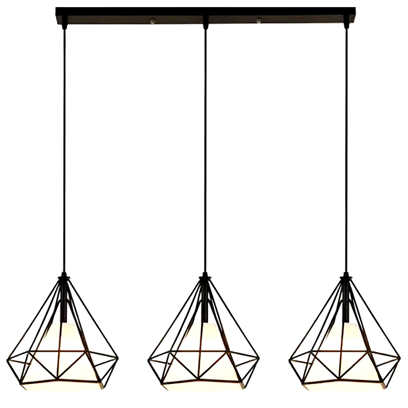 ΧΑΤΖΗΚΟΝΤΙΔΗΣ ΑΕ Κρεμαστό Φωτιστικό Οροφής Τριπλό Σε Σχήμα Διαμαντιού 280mm