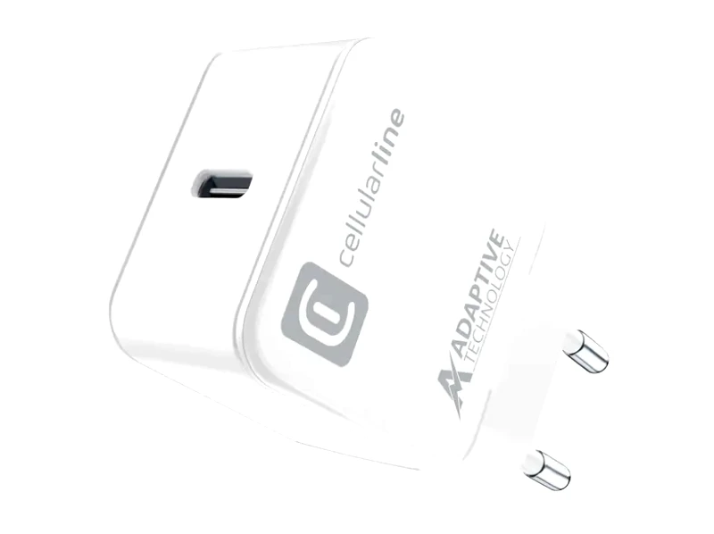 Φορτιστής Πρίζας Cellular Line Usb-C 15W - White φωτογραφία
