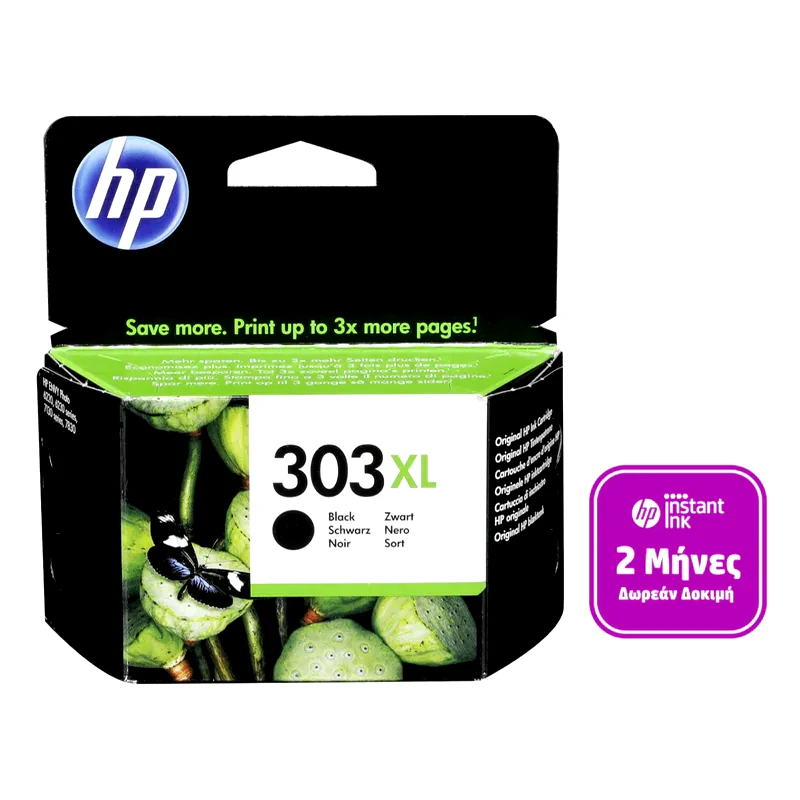 HP HP 303XL Μαύρο Μελάνι Εκτυπωτή T6N04AE